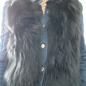 Fox trimmed jacket XXS